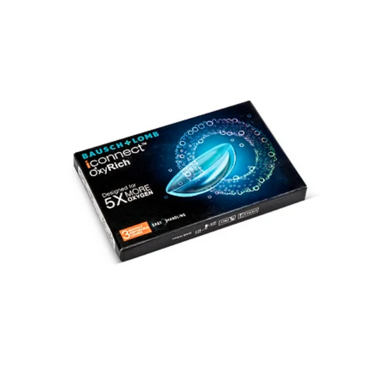 Bausch Lomb Iconnect OxyRich Contact Lenses 3 Lens Box
