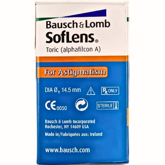 Bausch & Lomb Soflens   Soflens Toric 6 Lens Per Box Bausch Lomb