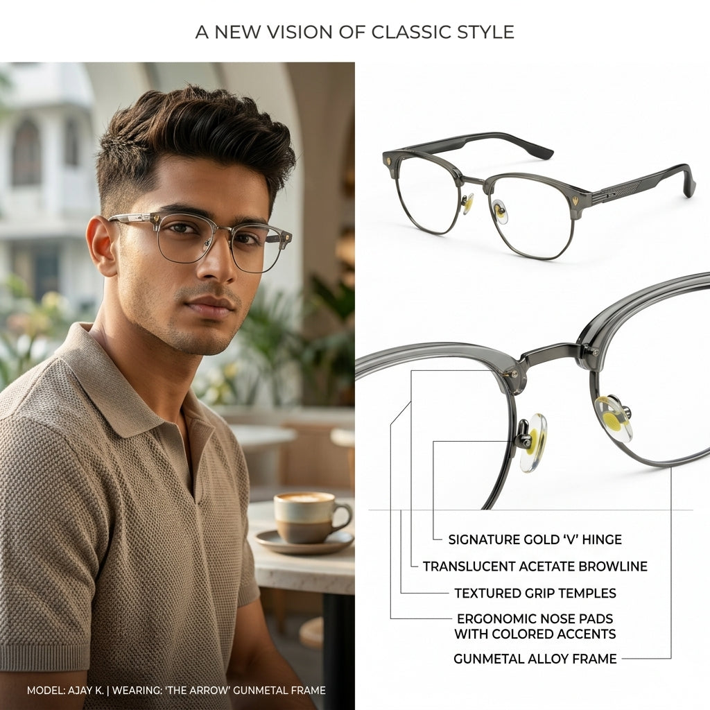 VYBE ARC 01 – Olive Smoke worn by a model